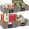 Best Choice Products Set of 4 13x12in Water Hyacinth Pantry Baskets, Woven by Unknown