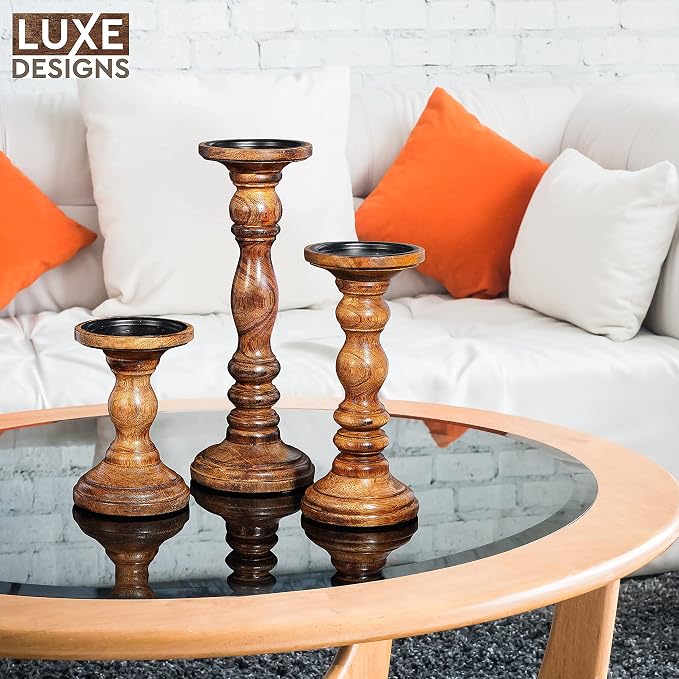 Large Candle Holders for Pillar Candles - Image 8