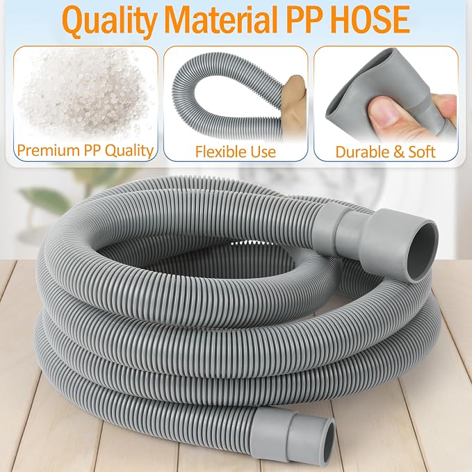MyLifeUNIT Washing Machine Drain Hose, Washer Drain Hose Extension Kit - Image 5