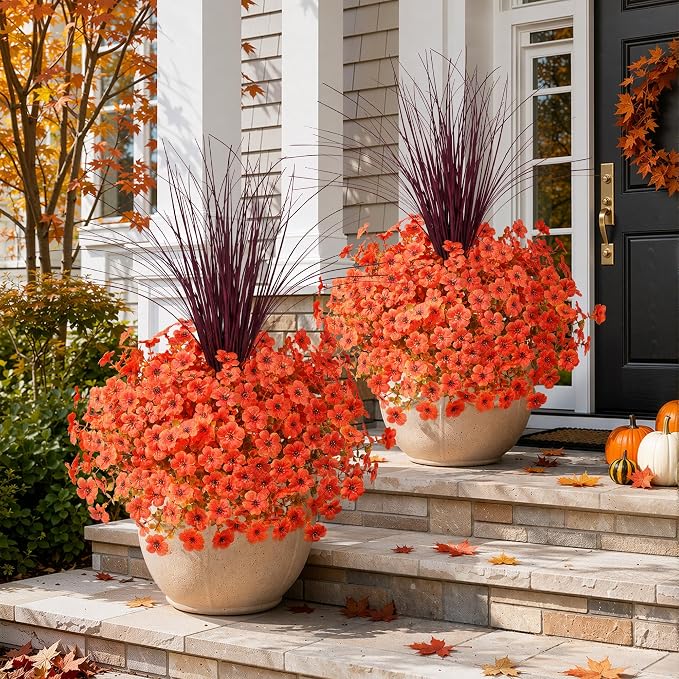 Artificial Fall Flowers Faux Mums - Image 6