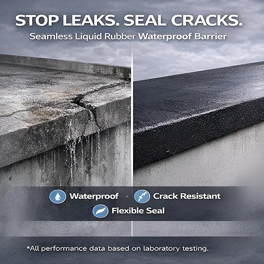 White RV Roof Coating, 1 Quart | Solar Reflective Liquid Rubber Sealant | UV & - Image 2
