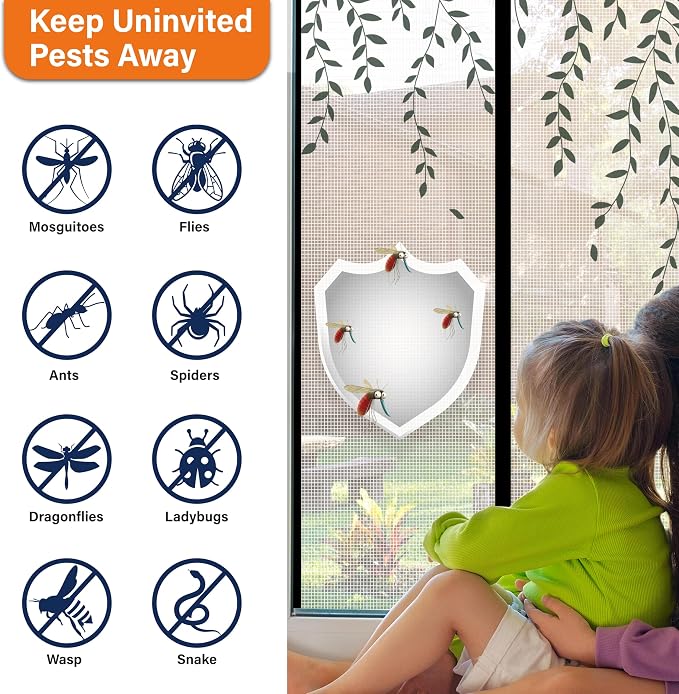 Magnetic Screen Door, Door Screen Magnetic Closure-Keeps Bugs Out Let Breeze in - Image 5
