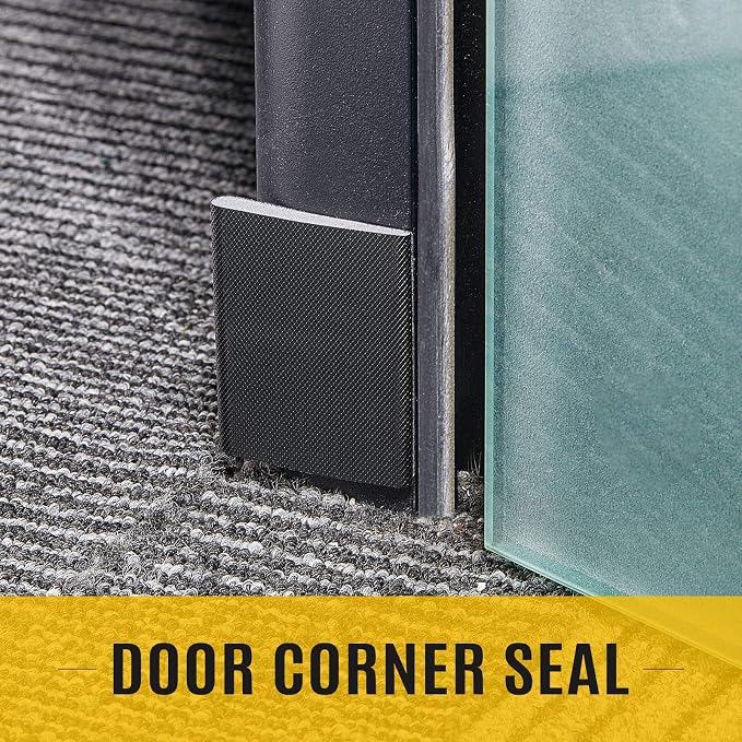 Zonon 32 Pieces Door Corner Seal Pads Adhesive Weatherstripping, Weather - Image 4