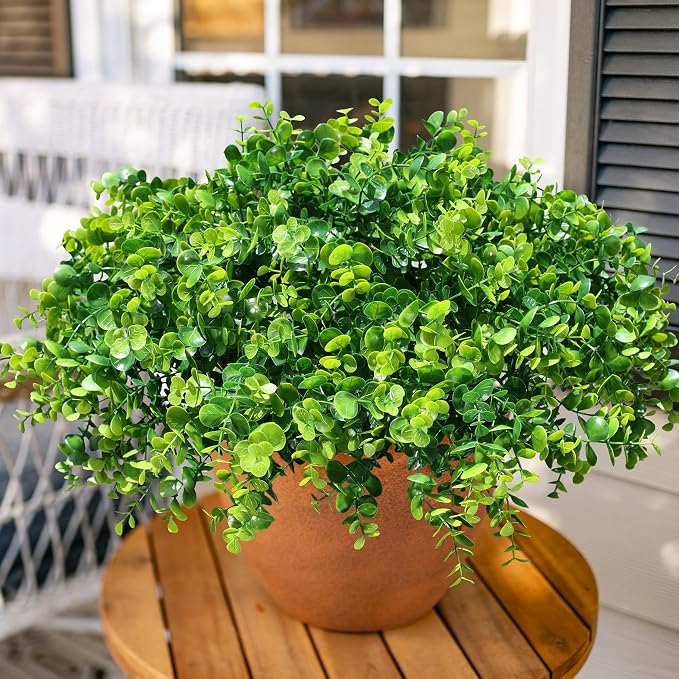 Artificial Plants for Outdoors Outside Spring Summer Decoration, 12 Bundles - Image 8