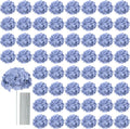 AVIVIHO 65pcs Fake Flowers Dusty Blue Hydrangea Artificial Flowers Bulk Silk by Aviviho