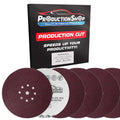 ProductionShop Premium 9" Red 9-Hole Pattern 60 Grit Sanding Discs, Box of 20 by ProductionShop