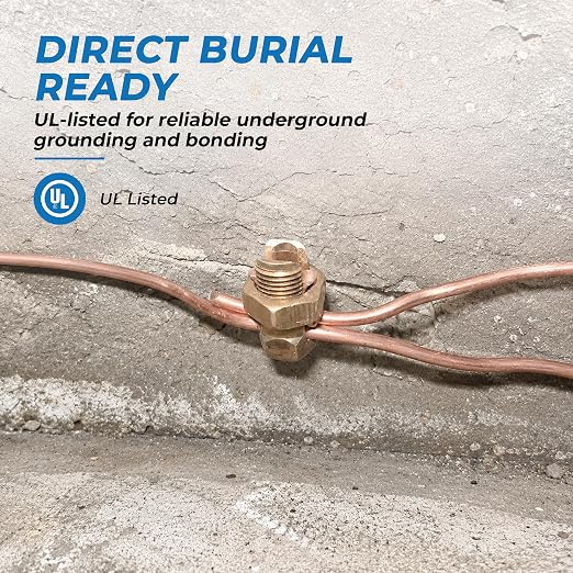 Size #2 Copper Split-Bolt Connector 2 AWG Heavy-Duty Electrical Wire Splicing - Image 6