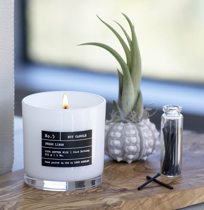 Lulu Candles | Wild Lemongrass | Luxury Scented Soy Jar Candle | Hand Poured in - Image 4