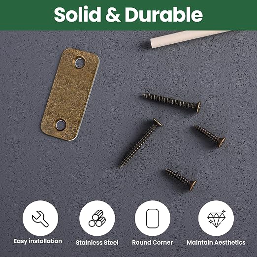 1" x 2-1/4" Door Hole Cover Plate, Stainless Steel Door Strike Filler Plate | 2 - Image 7