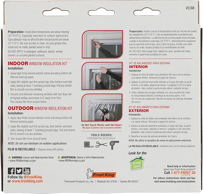 Frost King V83M Heavy Duty Indoor Shrink Window Kits - Image 3