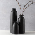 CEMABT Black Ceramic vase Set-3 Flower vases by CEMABT
