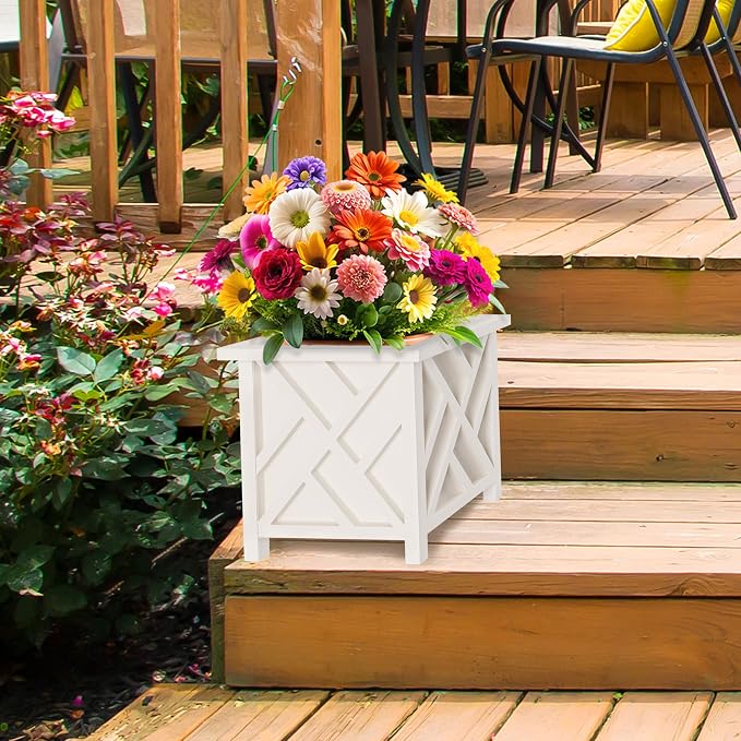 Lattice Design Outdoor Planter Box - Image 5
