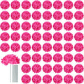 AVIVIHO 65pcs Fake Flowers Hot Pink Hydrangea Artificial Flowers Bulk Silk by Aviviho