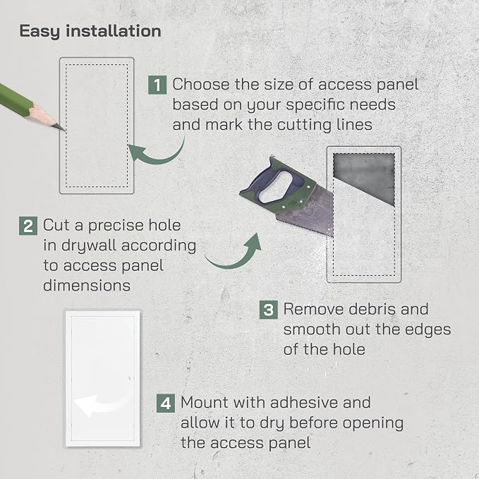 Vent Systems Access Panel for Drywall 12 x 24 Inch - Image 4