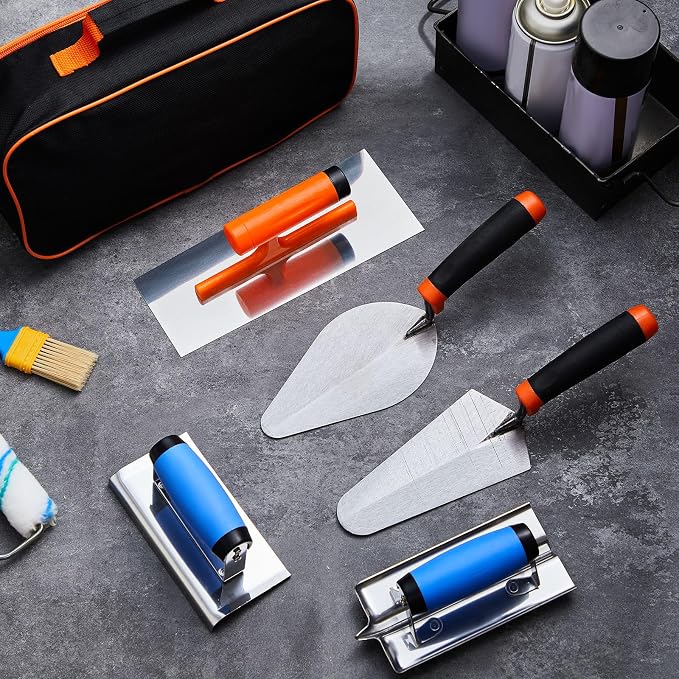 6pcs Concrete Hand Tools Set Masonry Tools Includes Stainless Steel Concrete - Image 6