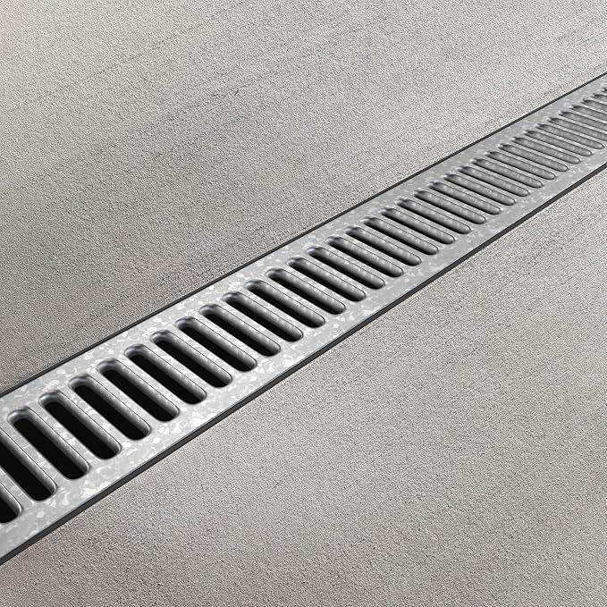 Vodaland - 3 Inch Easy 1 Premium Trench Drain Channel - Galvanized Stamped - Image 5