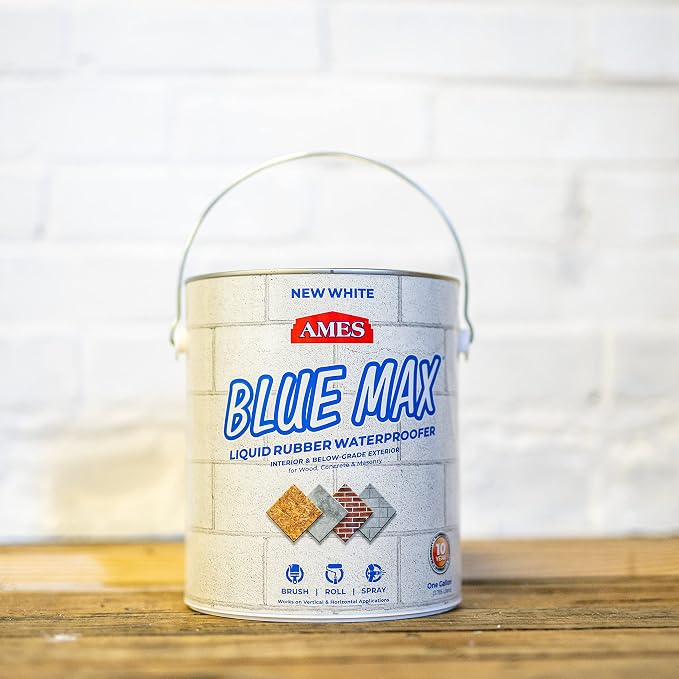 AMES Blue Max White Liquid Rubber Waterproofer, 1 Gal | Flexible liquid rubber - Image 7