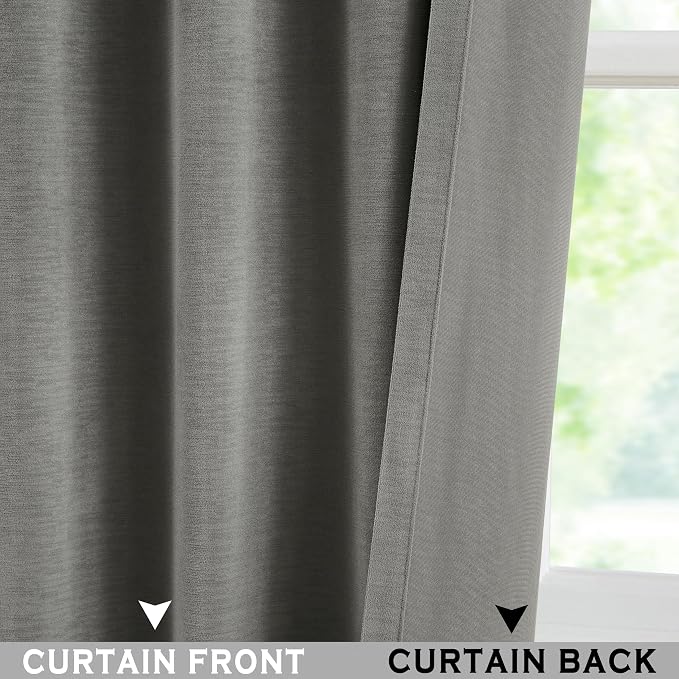 Kayne Studio Pewter Gray Velvet Pinch Pleated Back Tab Curtains 84Inch Long | - Image 6
