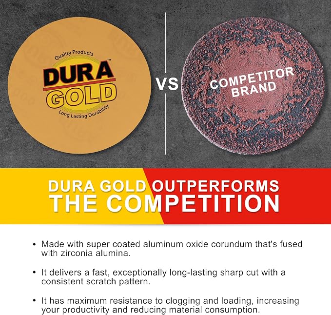Dura-Gold Premium 6" Gold PSA Sanding Discs - Image 4