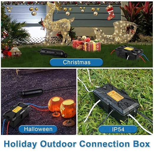 Medium Outdoor Waterproof Electrical Box, Extension Cord Box - Image 6