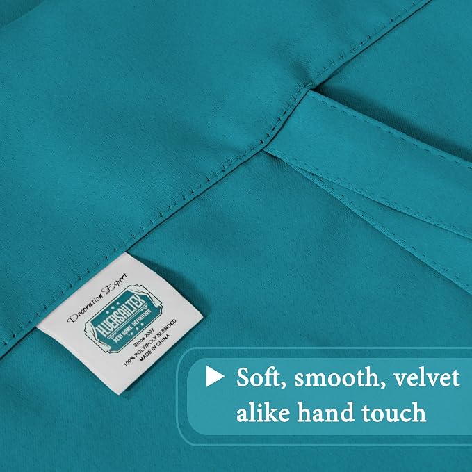 H.VERSAILTEX Blackout Tie Up Curtain Energy Efficient Window Shades Adjustable - Image 6