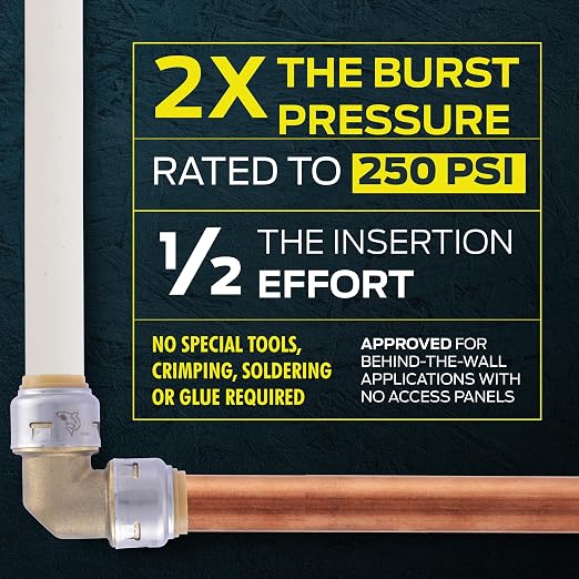 SharkBite Max 3/4 Inch Ball Valve, Push To Connect Brass Plumbing Fitting - Image 3