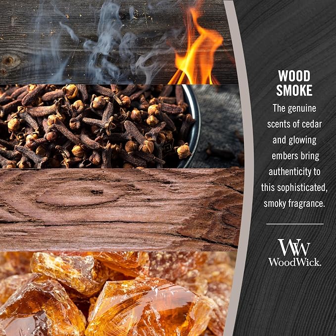 WoodWick Wood Smoke Hourglass Candle 9.7 oz. Medium Fall Candle - Image 3