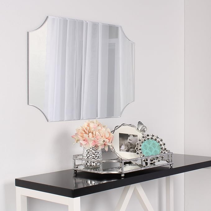 Kate and Laurel Ciel Metal Mirrored Ornate Scalloped Decorative Tray - Image 4