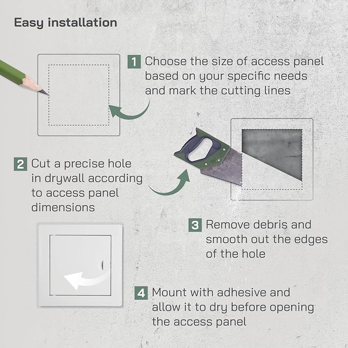 Vent Systems 6'' x 6'' Inch Metal Access Panel - Image 4