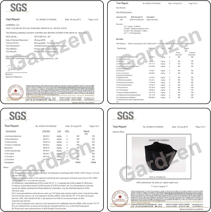 Gardzen 6-Pack 7 Gallon Grow Bags Fabric Pots - Image 8