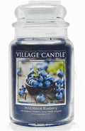 Village Candle Wild Maine Blueberry Large Glass Apothecary Jar Scented Candle by VillageCandle