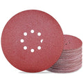 9 inch Sanding Discs 80 Grit 8 Holes Hook and Loop Sandpaper by Awutzut