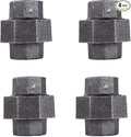 1/2 Inch Union Industrial Malleable Iron Pipe Fitting 4 Pack by Pipe Decor by PipeD%C3%A9cor