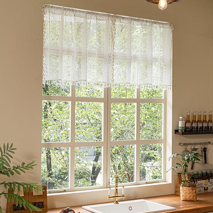 Sutuo Home Boho Lace Short Curtains - Image 8