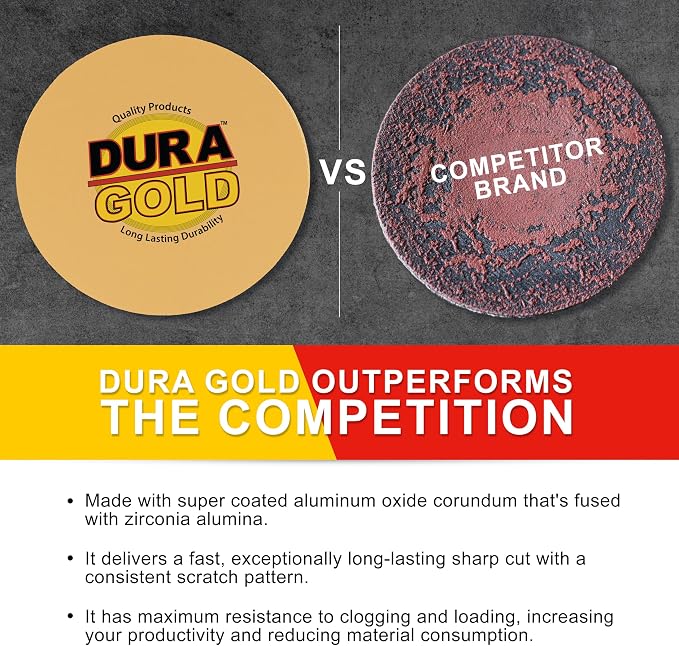Dura-Gold Premium 6" Gold PSA Sanding Discs - Image 4
