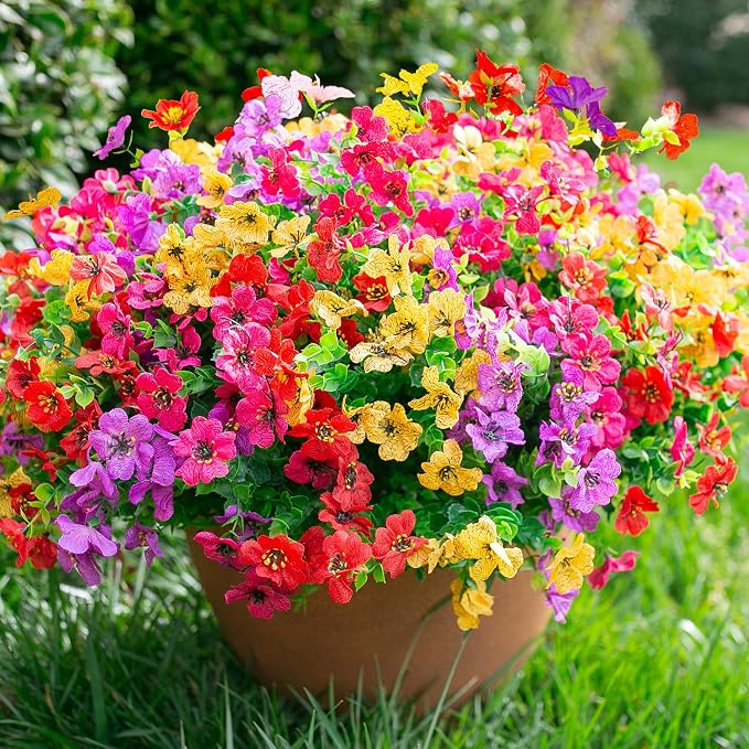 florisso Artificial Flowers for Outdoors Daisy 12 Bundles for Home Decor | Faux by florisso
