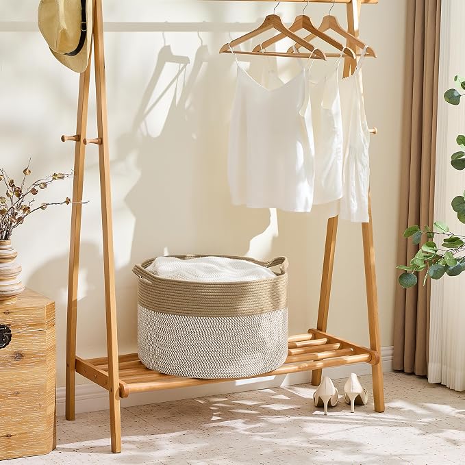 KAKAMAY Large Blanket Basket - Image 3