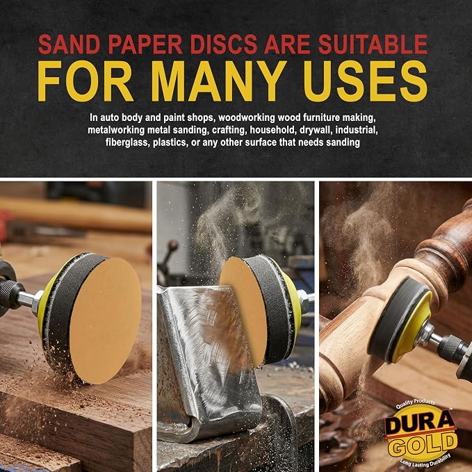 Dura-Gold Premium 2" Gold Hook & Loop Sanding Discs - Image 6