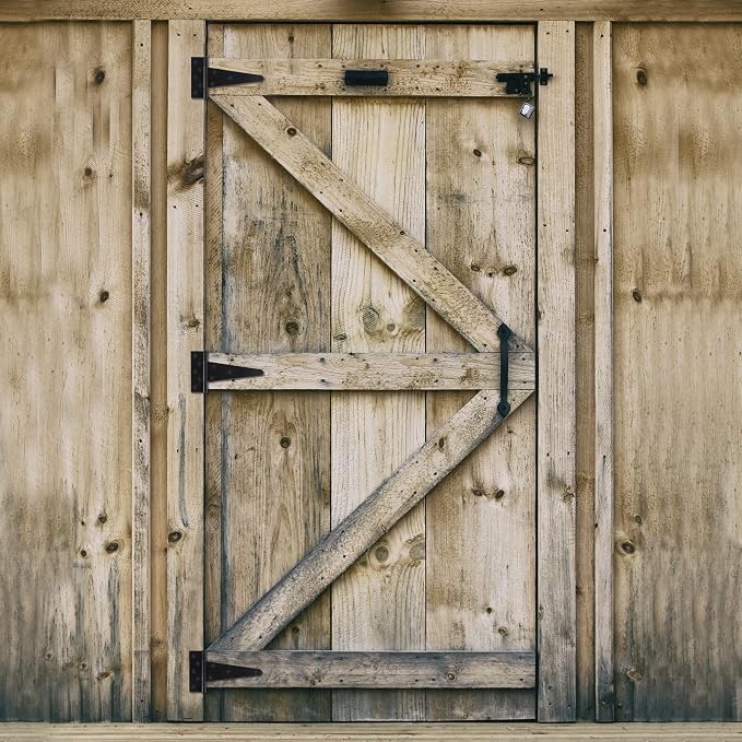 8 Inch T-Strap Shed Door Hinges Heavy Duty, Yard Door, Barn Door Gates - Image 6