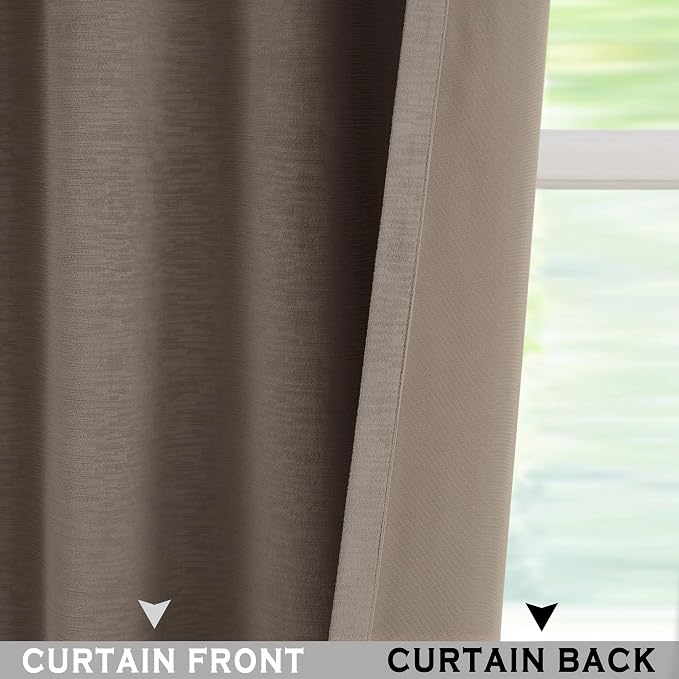 Kayne Studio Mocha Tan Velvet Pinch Pleated Back Tab Curtains 84 Inch Long | - Image 6