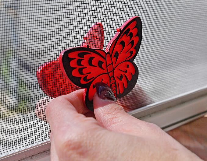 HOME-X 3D Butterfly Screen Patches, Mesh Door Repair Kit, Decorative Patch Set - Image 2