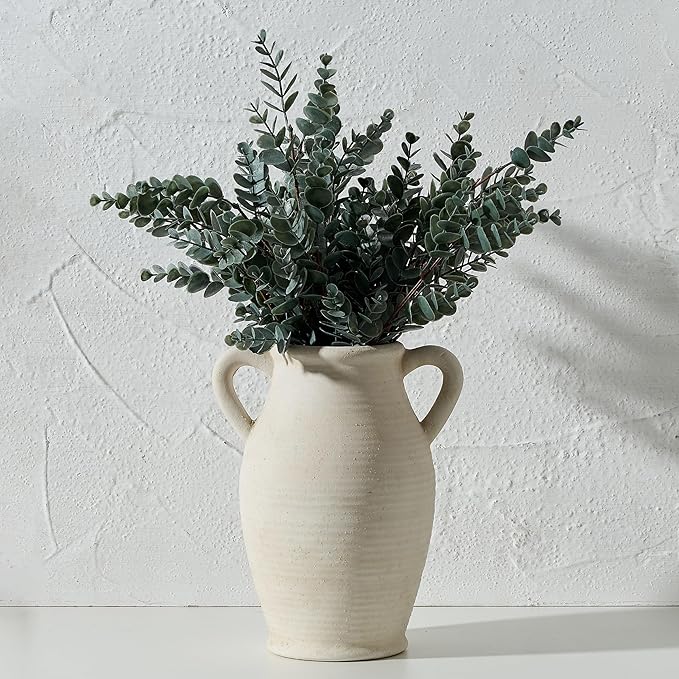 Emotionally Grounded Vase, Vaseking Large Ceramic Rustic Vase by Vaseking