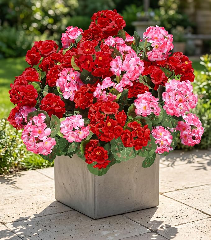 Artificial Geraniums Fake Flowers by HyeFloraartificialflowers