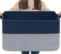 Goodpick 75L Extra Large Woven Blanket Basket, Clothes & Toys, Living Room & by Goodpick