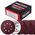 ProductionShop Premium 5" Red 8-Hole Pattern 60 Grit Sanding Discs, Box of 30 by ProductionShop