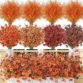 SHareconn 48Pcs Artificial Fall Flowers UV Resistant Fake Mums by SHareconn