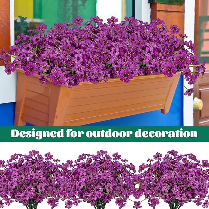 Lnoicy 12 Pcs Artificial Flowers - Image 3