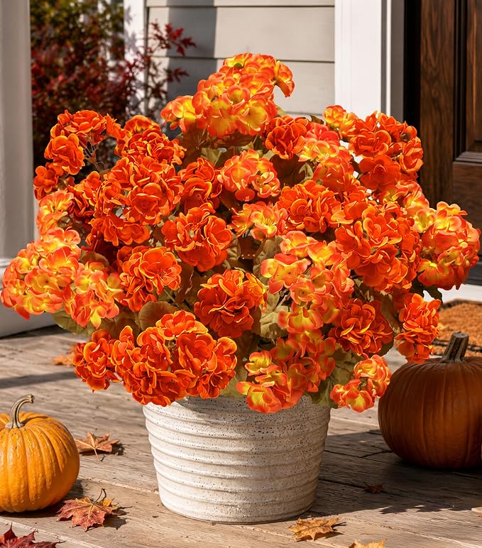 Fake Geraniums Artificial Flowers by HyeFloraartificialflowers