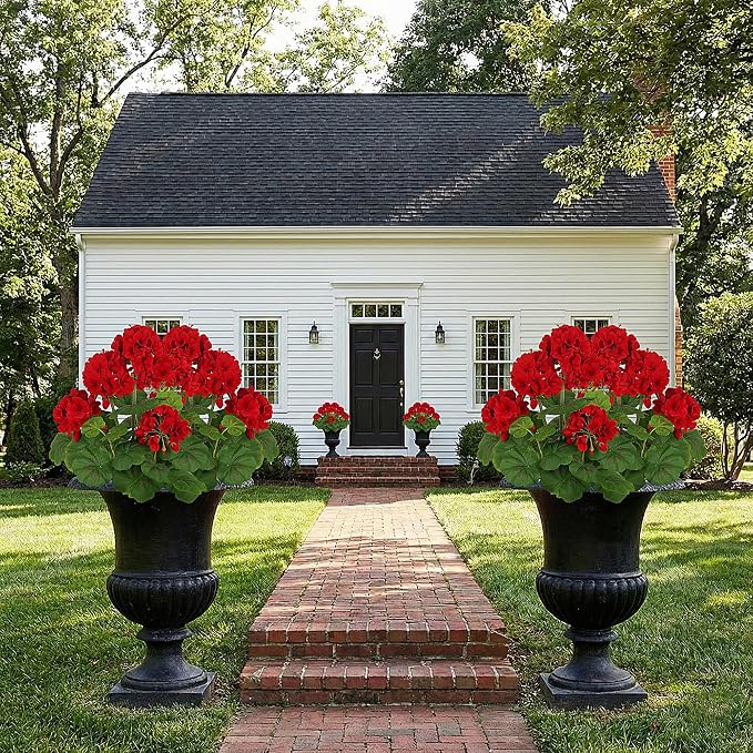 FOREST PRINCE 18"Artificial Geraniums - Image 7