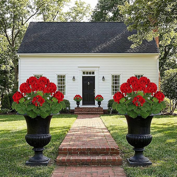 FOREST PRINCE 18"Artificial Geraniums - Image 7